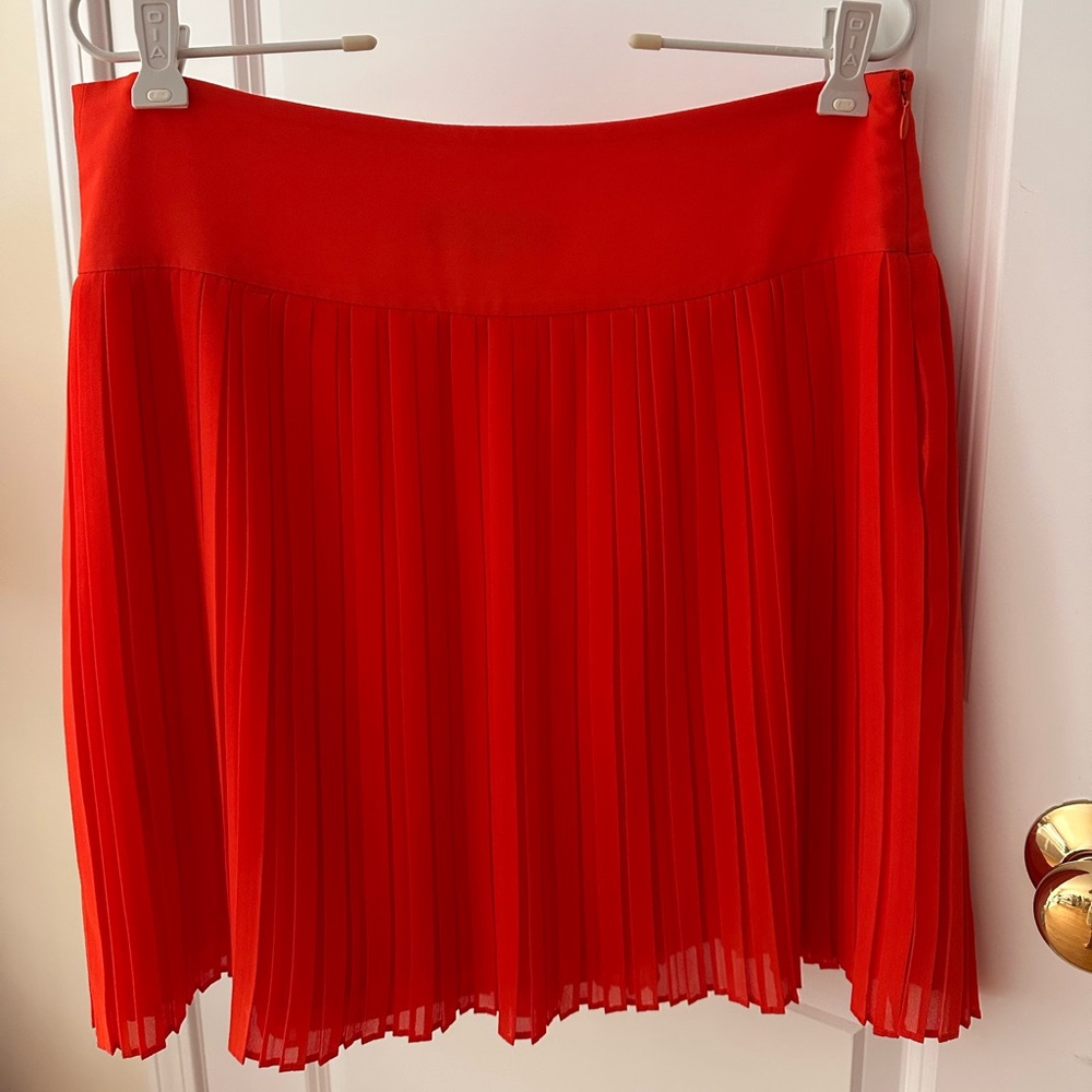 LOFT orange skirt